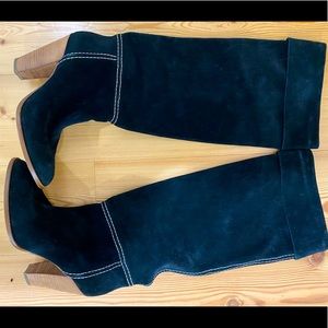 Belle Sigerson Morrison black suede boots 9.5